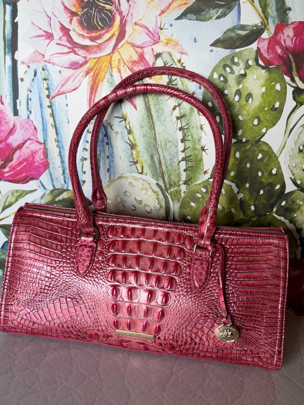 Brahmin Sophia French Rose Shoulder Bag NWT - Picture 11 of 11
